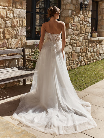 addison modern minimalist wedding dress product info and reviews Laudae, Addison Wedding Dress Save 49%