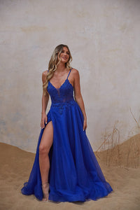 Aqua A-line Formal and Evening Dress (2)