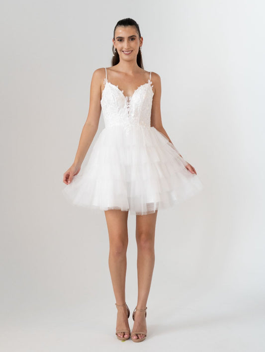 Lupine Mini Bridal Dress