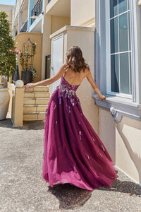 PO897 DELHI FORMAL DRESS PLUM 3