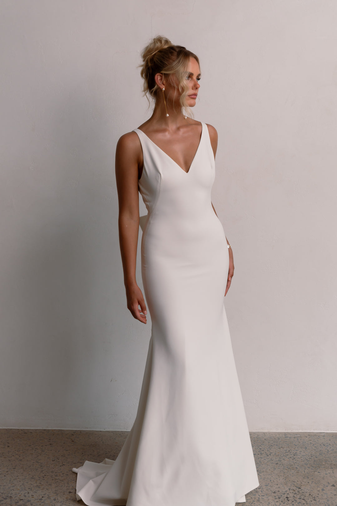 pippa bridesmaid dress Pippa Fitted Velvet Bridesmaid Dress main image 1