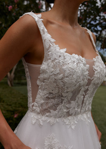 blue dress for baby girl Thistle Wedding Dress – Tania Olsen Designs